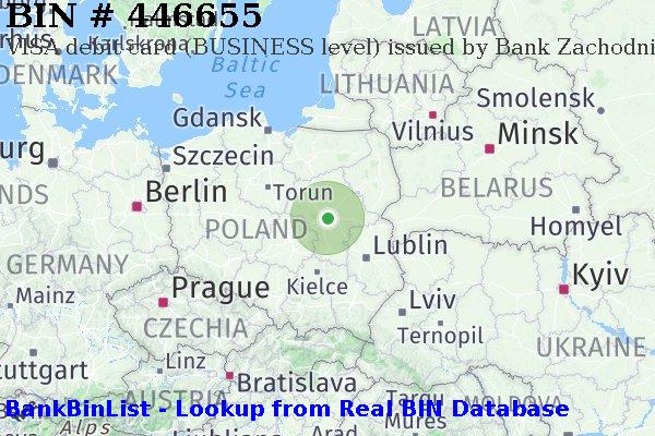 BIN 446655 VISA debit Poland PL