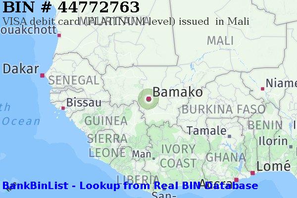 BIN 44772763 VISA debit Mali ML