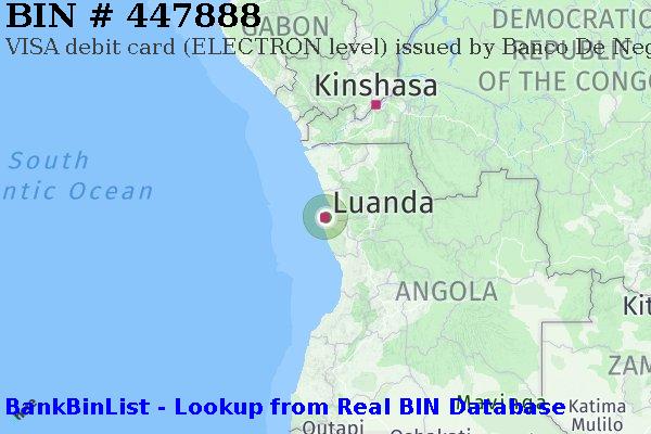 BIN 447888 VISA debit Angola AO