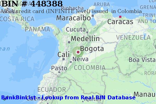 BIN 448388 VISA credit Colombia CO