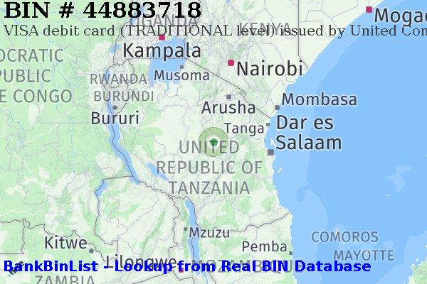 BIN 44883718 VISA debit Tanzania TZ
