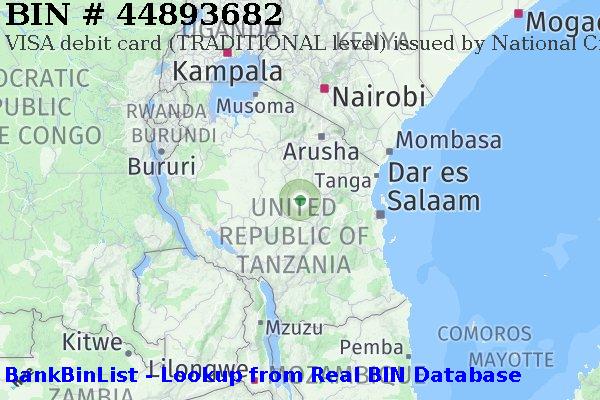 BIN 44893682 VISA debit Tanzania TZ