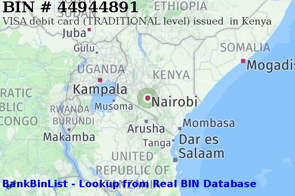 BIN 44944891 VISA debit Kenya KE