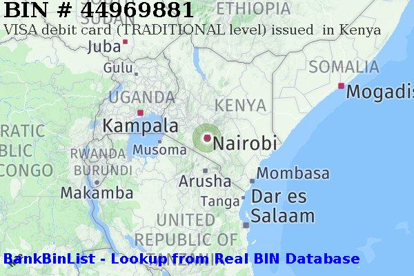 BIN 44969881 VISA debit Kenya KE