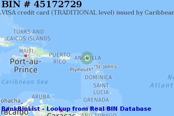 BIN 45172729 VISA credit Anguilla AI