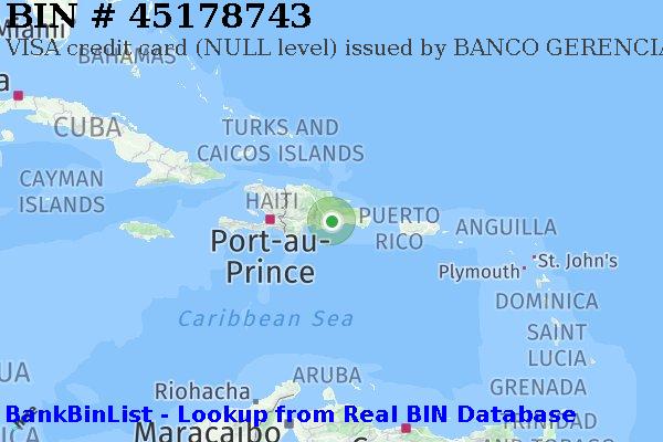 BIN 45178743 VISA credit Dominican Republic DO
