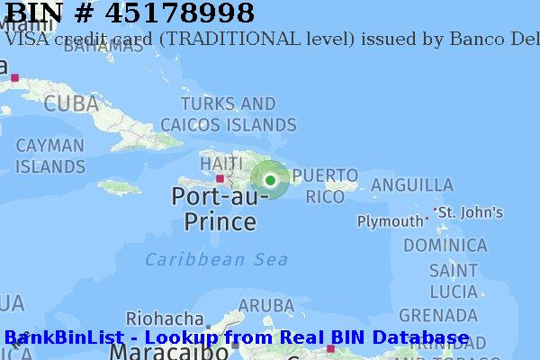 BIN 45178998 VISA credit Dominican Republic DO