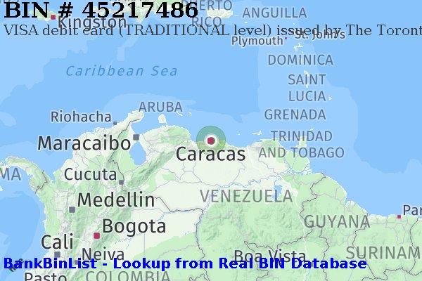 BIN 45217486 VISA debit Venezuela VE