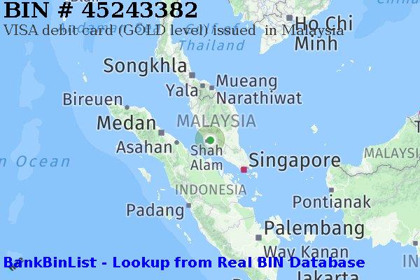 BIN 45243382 VISA debit Malaysia MY