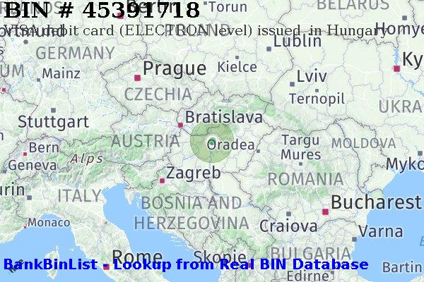 BIN 45391718 VISA debit Hungary HU