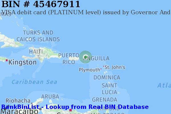 BIN 45467911 VISA debit Virgin Islands (British) VG
