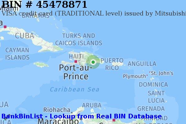 BIN 45478871 VISA credit Dominican Republic DO