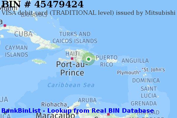 BIN 45479424 VISA debit Dominican Republic DO