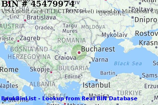 BIN 45479974 VISA debit Romania RO
