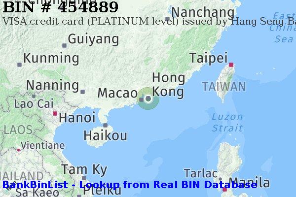 BIN 454889 VISA credit Hong Kong HK