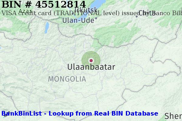 BIN 45512814 VISA credit Mongolia MN