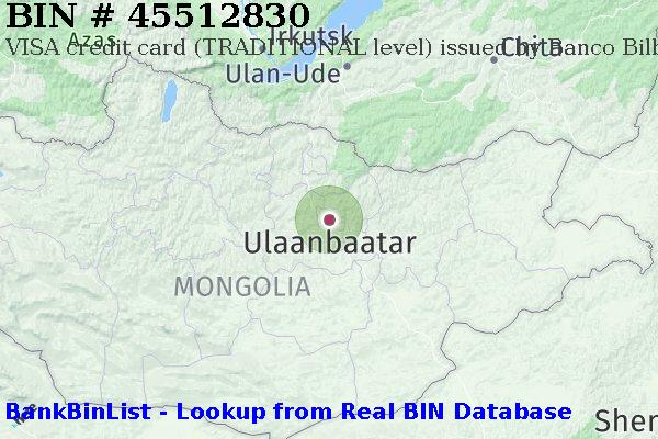 BIN 45512830 VISA credit Mongolia MN