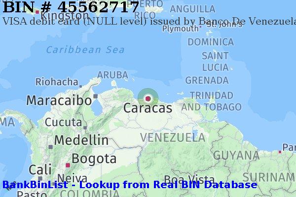 BIN 45562717 VISA debit Venezuela VE