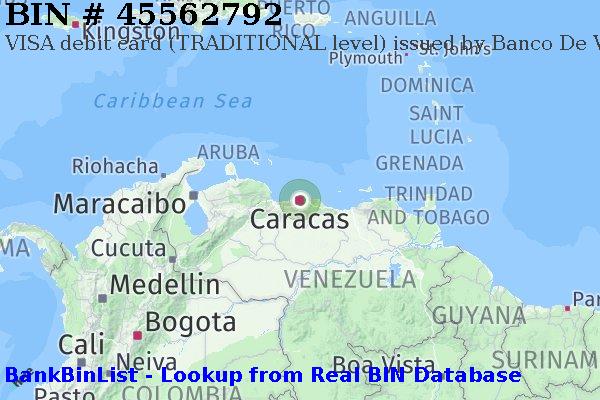 BIN 45562792 VISA debit Venezuela VE