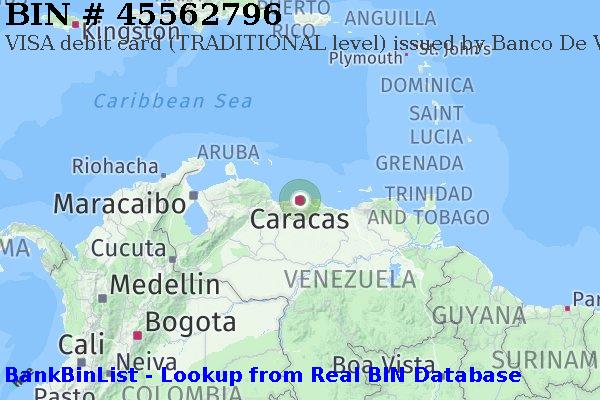 BIN 45562796 VISA debit Venezuela VE