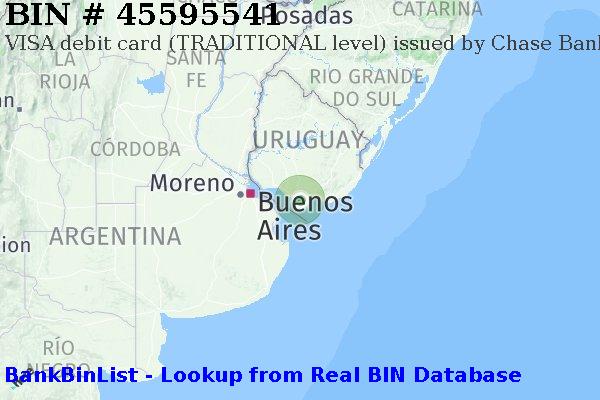 BIN 45595541 VISA debit Uruguay UY