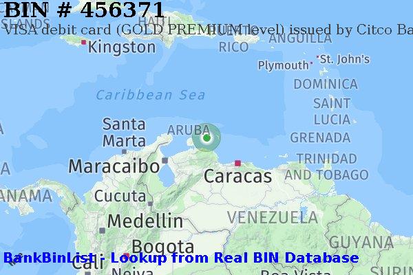 BIN 456371 VISA debit Curaçao CW