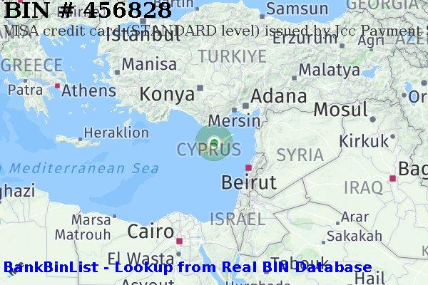BIN 456828 VISA credit Cyprus CY
