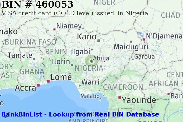 BIN 460053 VISA credit Nigeria NG