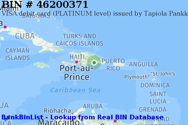 BIN 46200371 VISA debit Dominican Republic DO