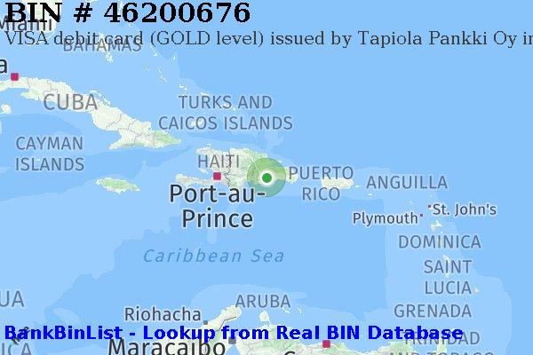 BIN 46200676 VISA debit Dominican Republic DO