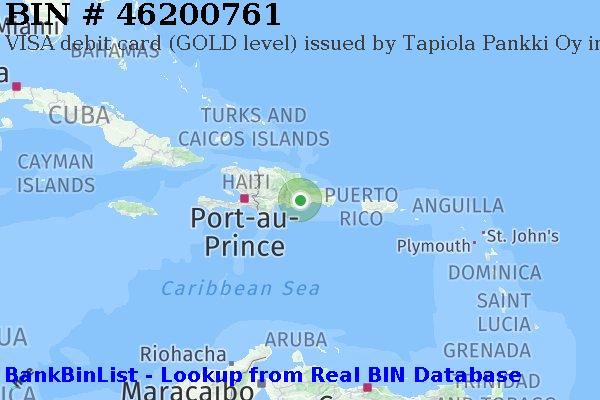 BIN 46200761 VISA debit Dominican Republic DO
