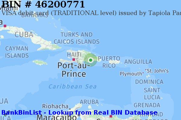 BIN 46200771 VISA debit Dominican Republic DO