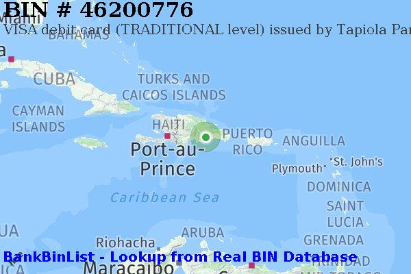 BIN 46200776 VISA debit Dominican Republic DO
