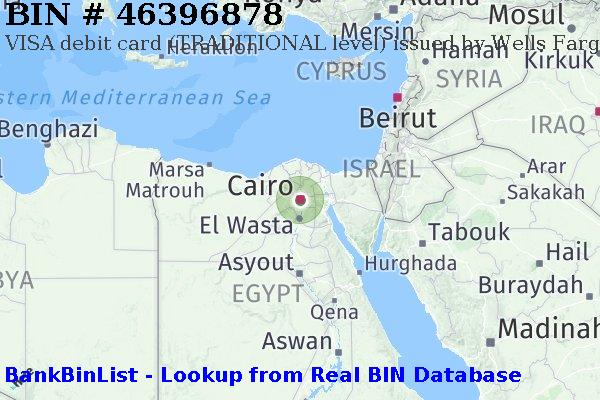 BIN 46396878 VISA debit Egypt EG