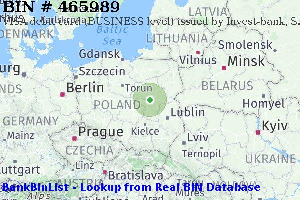 BIN 465989 VISA debit Poland PL