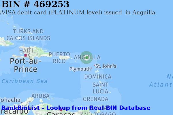 BIN 469253 VISA debit Anguilla AI