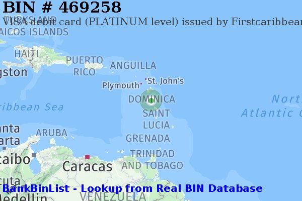 BIN 469258 VISA debit Dominica DM