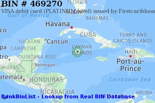BIN 469270 VISA debit Cayman Islands KY