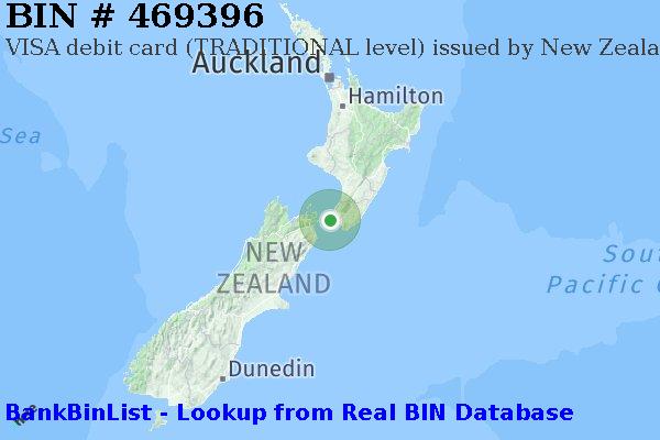 BIN 469396 VISA debit New Zealand NZ