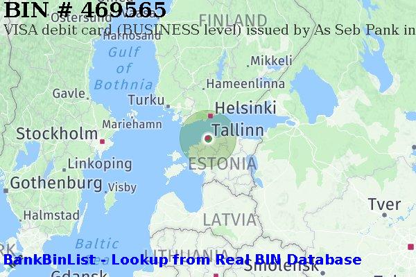 BIN 469565 VISA debit Estonia EE