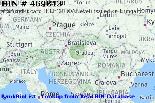 BIN 469813 VISA debit Hungary HU