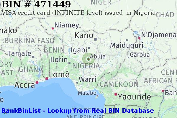 BIN 471449 VISA credit Nigeria NG