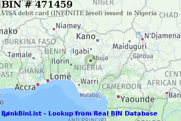 BIN 471459 VISA debit Nigeria NG