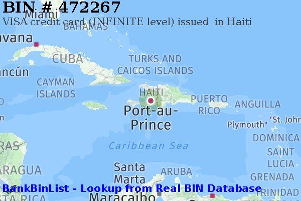 BIN 472267 VISA credit Haiti HT
