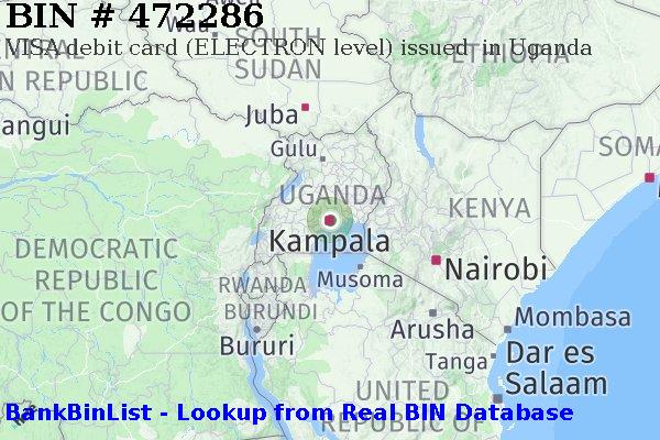 BIN 472286 VISA debit Uganda UG