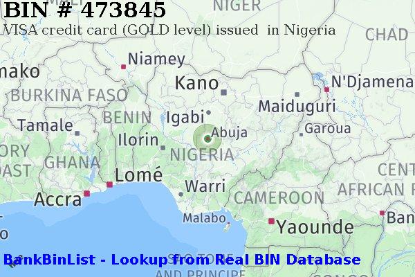 BIN 473845 VISA credit Nigeria NG
