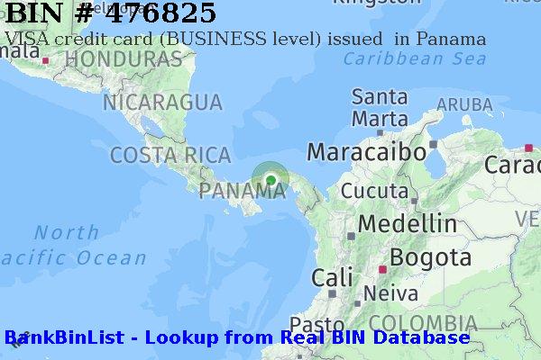 BIN 476825 VISA credit Panama PA