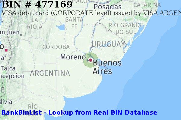 BIN 477169 VISA debit Argentina AR