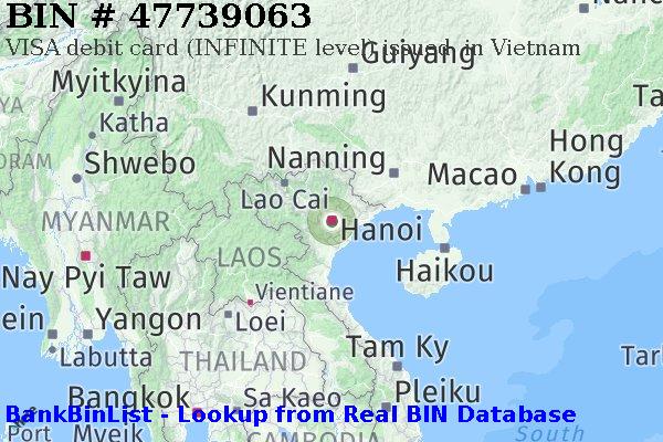 BIN 47739063 VISA debit Vietnam VN