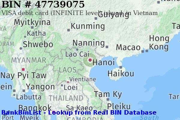 BIN 47739075 VISA debit Vietnam VN